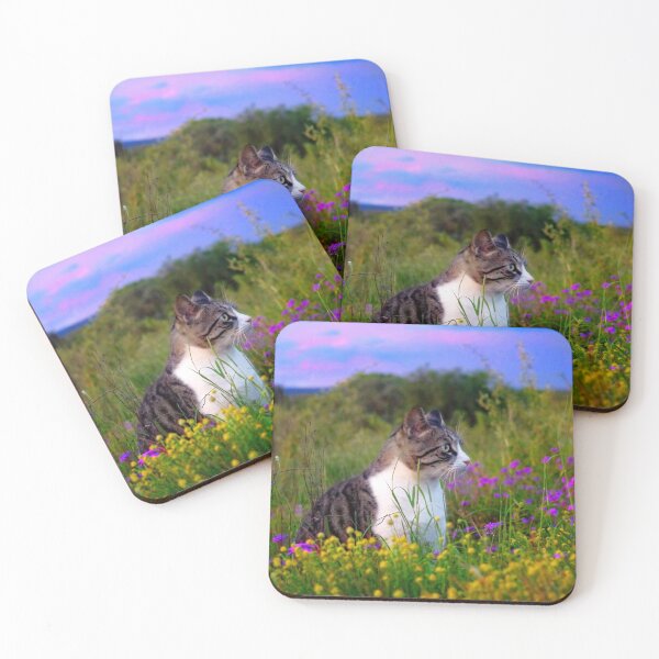 Item preview, Feline florals designed and sold by Penny Kittel.