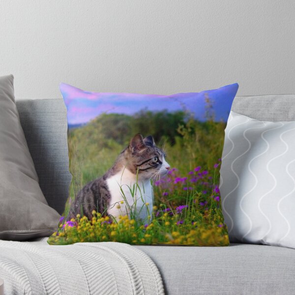Item preview, Feline florals designed and sold by Penny Kittel.
