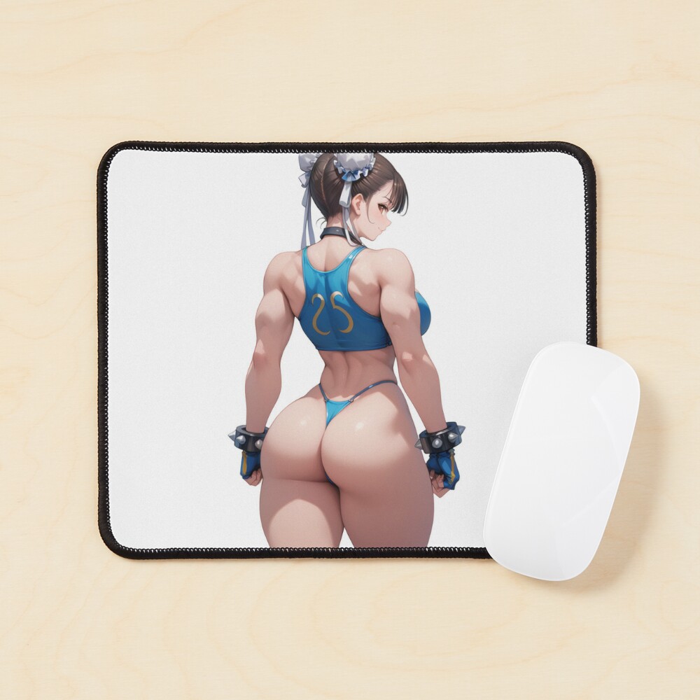 Pegatina con la obra «Chun-Li en Tanga» de ArtPGFinds | Redbubble