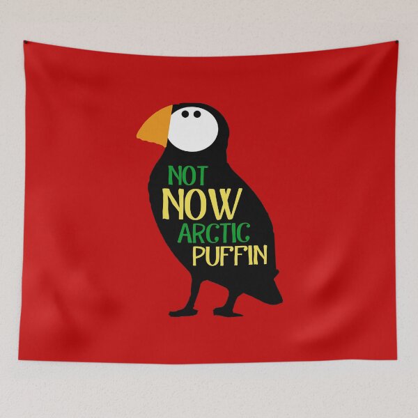 Item preview, Not Now Arctic Puffin designed and sold by TheHappyHeretic.