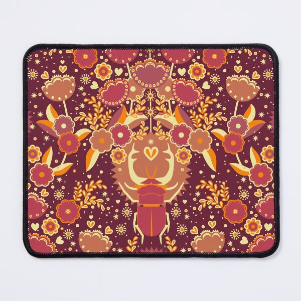Item preview, Rhinoceros beetle, Burgundy background  designed and sold by Alex  Blud.