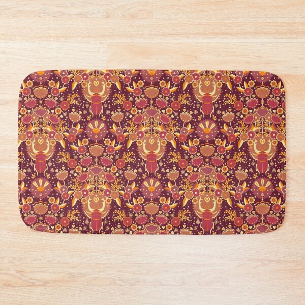 Item preview, Rhinoceros beetle, Burgundy background  designed and sold by Alex  Blud.