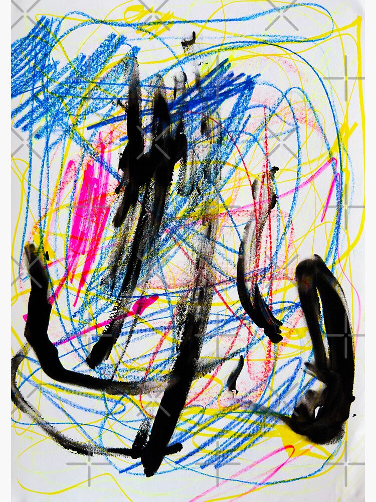 Thumbnail 3 of 3, Sticker, BAANTAL - Abstract #2 designed and sold by ManzardCafe.