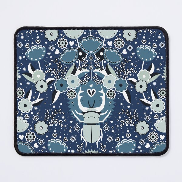 Item preview, Rhinoceros beetle, Dark blue background designed and sold by Alex Blud.