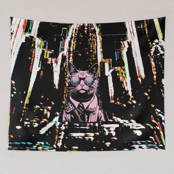 Item preview, kenror yellow city cat  designed and sold by Arttiiist.