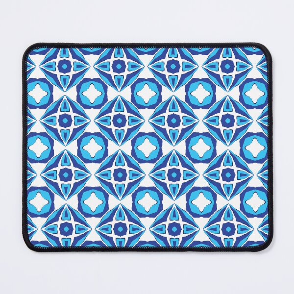 Item preview, Electric blue geometric pattern 24 designed and sold by AneissPiaf.