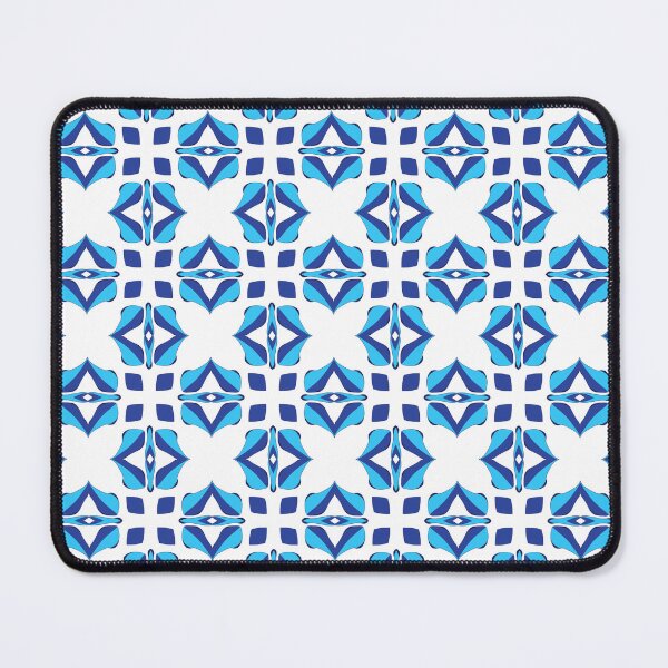 Item preview, Electric blue geometric pattern 25 designed and sold by AneissPiaf.
