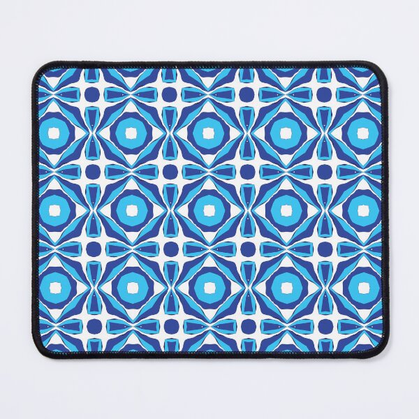 Item preview, Electric blue geometric pattern 26 designed and sold by AneissPiaf.