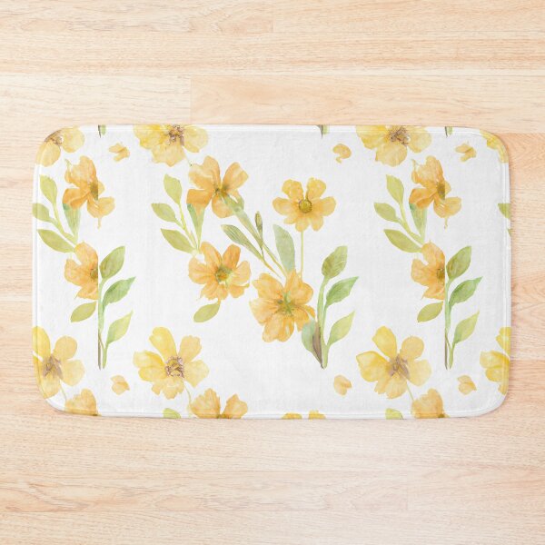 Item preview, Sweet yellow flower watercolor seamless pattern.soft pastel colors water color seamless pattern for beauty products or other designed and sold by bvdesignart.