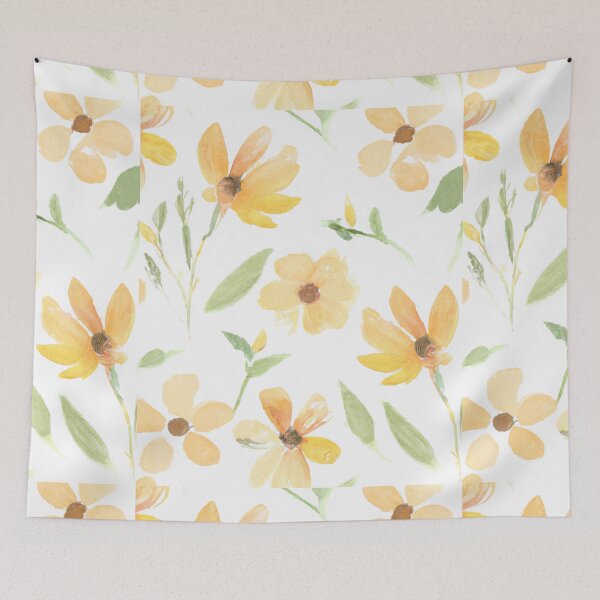 Item preview, Sweet yellow flower watercolor seamless pattern.soft pastel colors water color seamless pattern for beauty products or other designed and sold by bvdesignart.