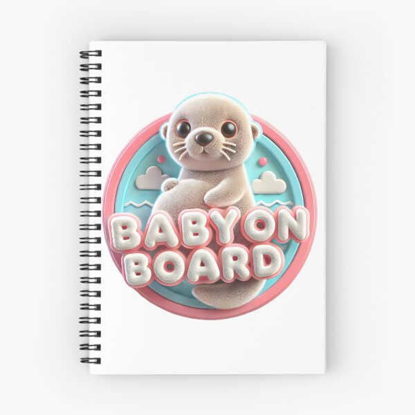 Item preview, Baby on Board Announcement - Adorable Otter Themed Baby Announcement designed and sold by StyLeHi.