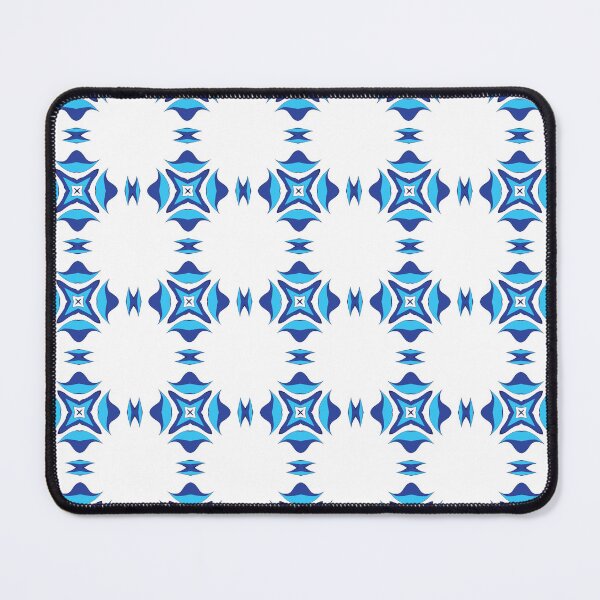 Item preview, Electric blue geometric pattern 27 designed and sold by AneissPiaf.