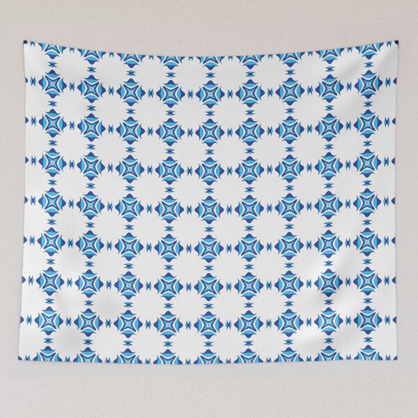 Item preview,  Electric blue geometric pattern 27 designed and sold by AneissPiaf.