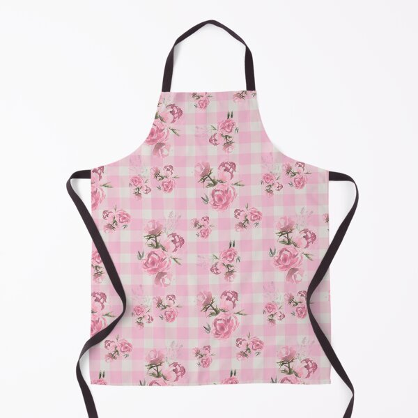 Item preview, Gingham Cute Pink Flowers designed and sold by Anis Illustration.