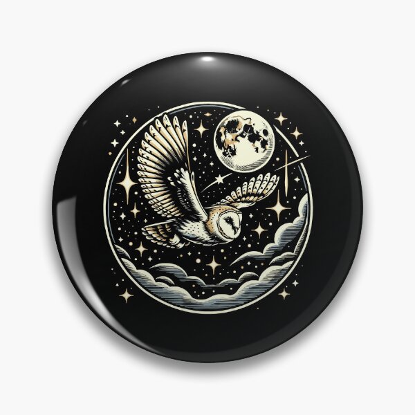 Artikelvorschau, Midnight Owl Birds Nature Lover Ornithologist Ornithology entworfen und verkauft von Dressed For Duty.