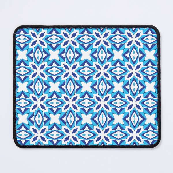 Item preview, Electric blue geometric pattern 28 designed and sold by AneissPiaf.