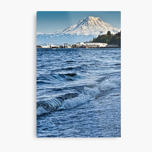 Overlooking the Sound Metal Print