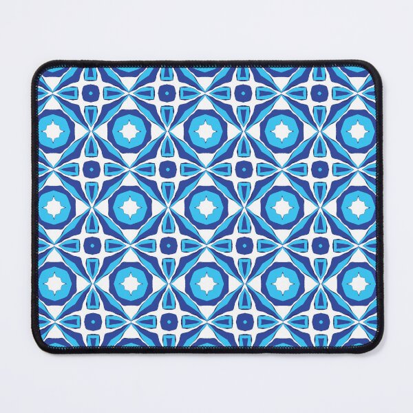 Item preview, Electric blue geometric pattern 29 designed and sold by AneissPiaf.