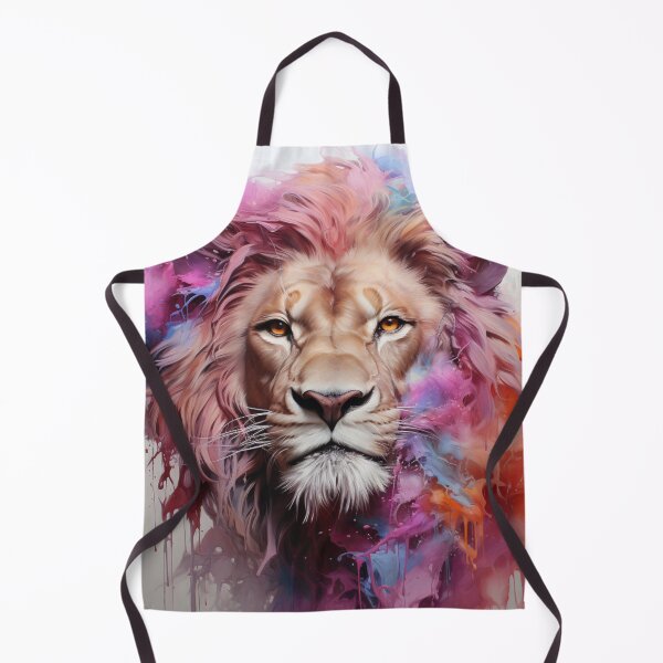 Item preview, lion, wild, feline, splash, watercolor designed and sold by MaraDigitalart.