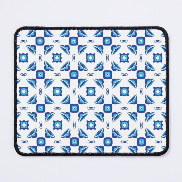 Item preview, Electric blue geometric pattern 30 designed and sold by AneissPiaf.