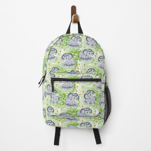 Item preview, Gray Baby mammoth on a green background designed and sold by Alex  Blud.