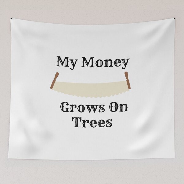 Item preview, My Money Grows On Trees Retro Funny Gifts For Arborists designed and sold by Heneket.