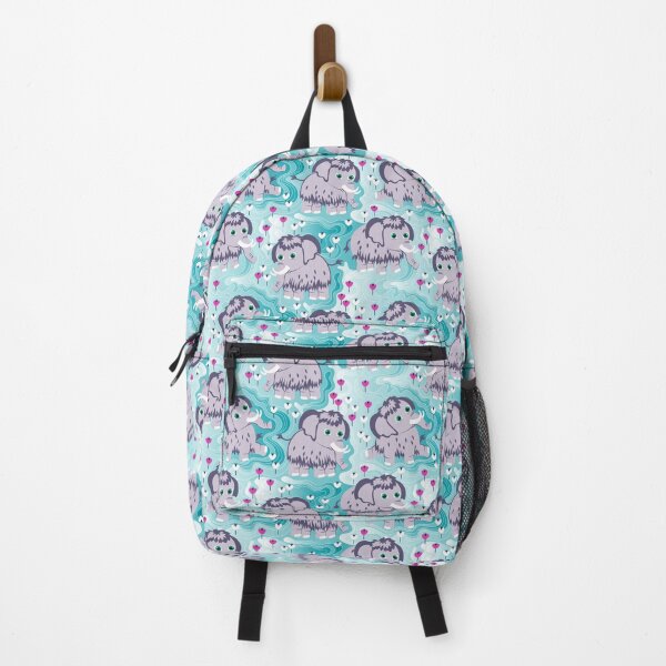 Item preview, Gray Baby mammoth on a turquoise background designed and sold by Alex  Blud.