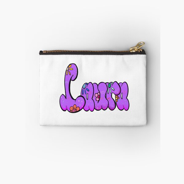 Item preview, Laura popular girls name woman women’s first name in purple calligraphy Laura designed and sold by Artonmytee.