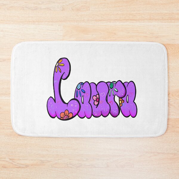 Item preview, Laura popular girls name woman women’s first name in purple calligraphy Laura designed and sold by Artonmytee.