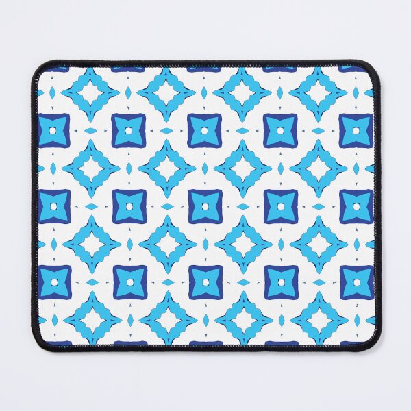 Item preview, Electric blue geometric pattern 31 designed and sold by AneissPiaf.