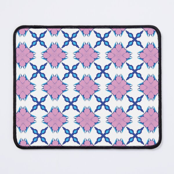 Item preview, electric blue lilac geometric patterns 32 designed and sold by AneissPiaf.