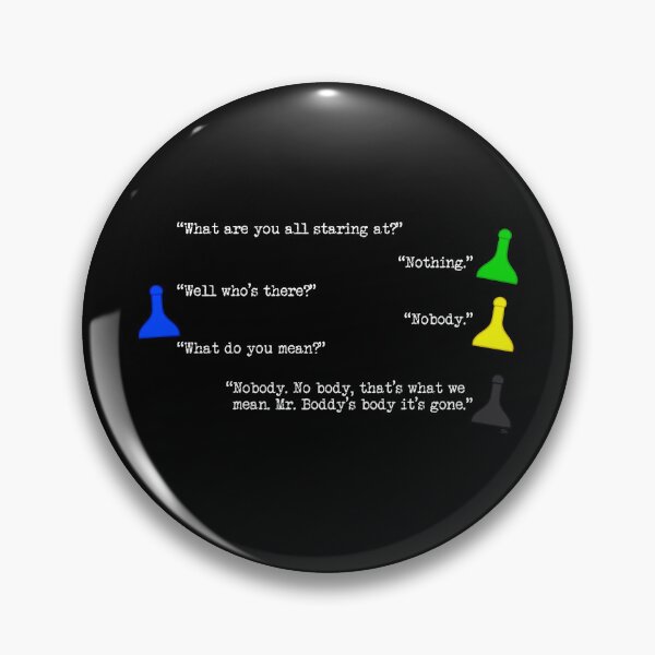 Item preview, Clue Nobody Quote designed and sold by SpectreSparkC.