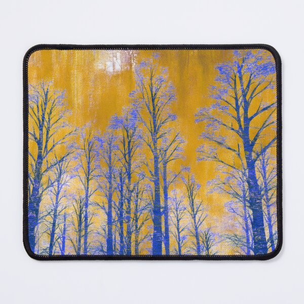 Item preview, Psychedelic forest - burnt sienna, navy blue, bright color designed and sold by My-fake-places.
