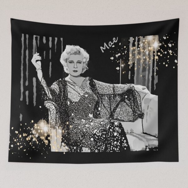 Item preview, lovely reworked vintage print Mae West camp icon mod retro glamour hollwood designed and sold by mystic lady vintage art and fashion designs.