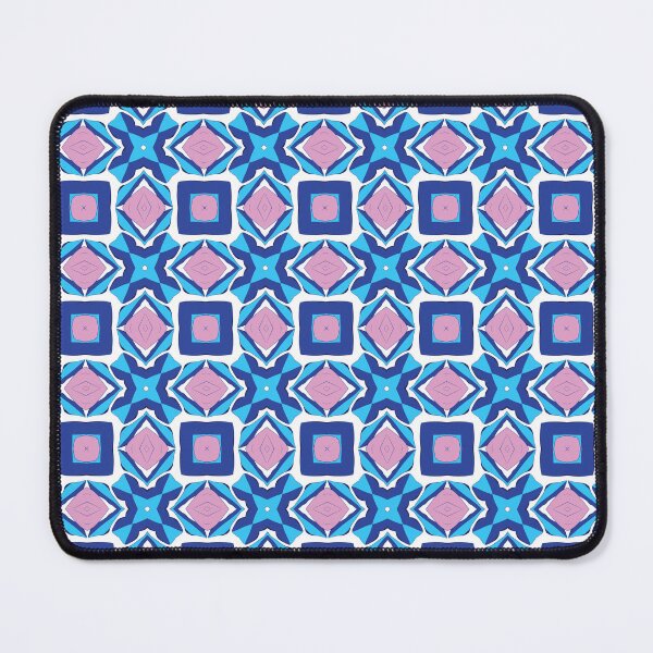 Item preview, Electric blue lilac geometric patterns 33 designed and sold by AneissPiaf.