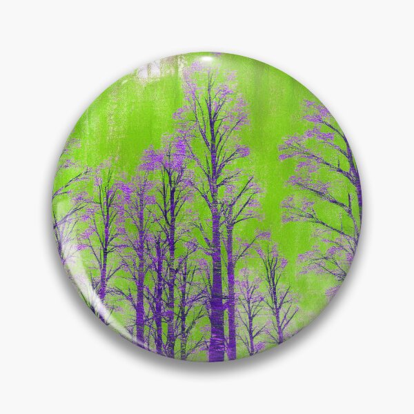 Item preview, Psychedelic forest - purple, green, bright color designed and sold by My-fake-places.