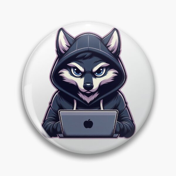 Item preview, Hacker Wolf: designed and sold by MahmodArt.