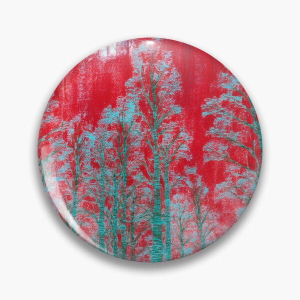 Item preview, Psychedelic forest - red, turquoise, bright color designed and sold by My-fake-places.
