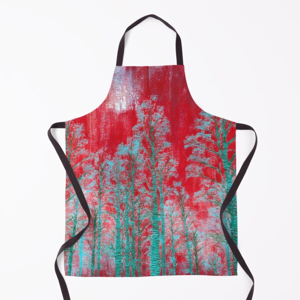 Item preview, Psychedelic forest - red, turquoise, bright color designed and sold by My-fake-places.