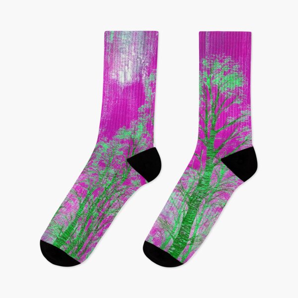 Item preview, Psychedelic forest - pink, green, bright color designed and sold by My-fake-places.