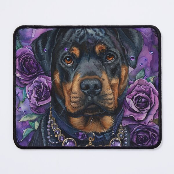 Item preview, Watercolor Painting Rottweiler designed and sold by Nocturne Paws.