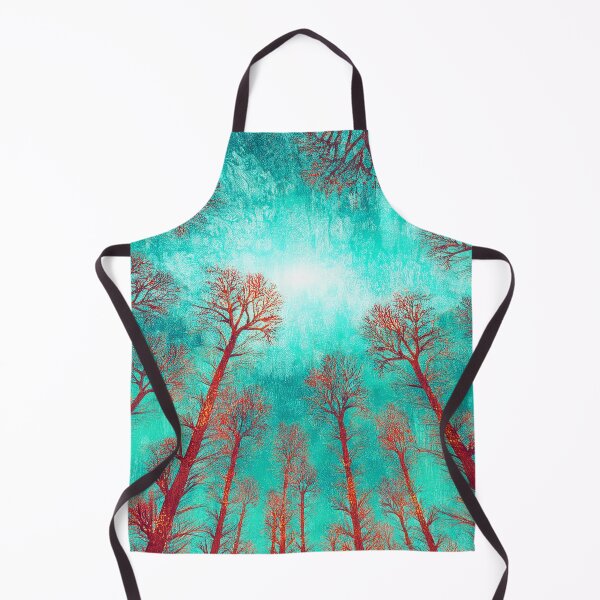 Item preview, Psychedelic forest - red, turquoise bright color designed and sold by My-fake-places.