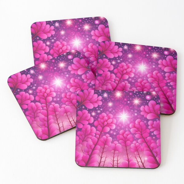 Item preview, Psychedelic forest - bright pink. designed and sold by My-fake-places.