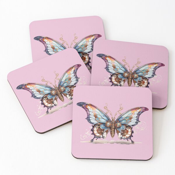 Item preview, A steampunk butterfly as a watercolor designed and sold by Rose Design & Photos.