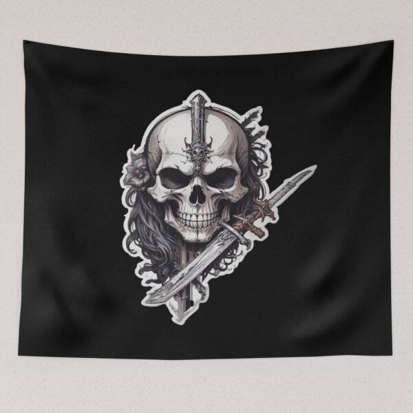 Item preview, skull with sword designed and sold by Mr-Feniks-55.