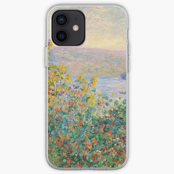 Flower Beds at Vetheuil iPhone Soft Case