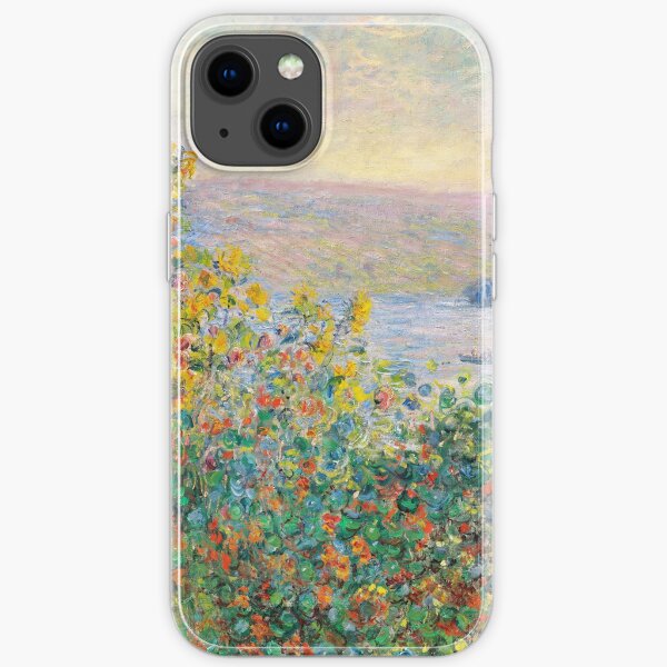 Flower Beds at Vetheuil iPhone Soft Case