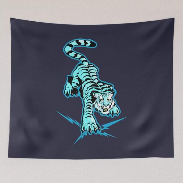Item preview, Tiger and Lightning 2 (blue version) designed and sold by TomiAx.