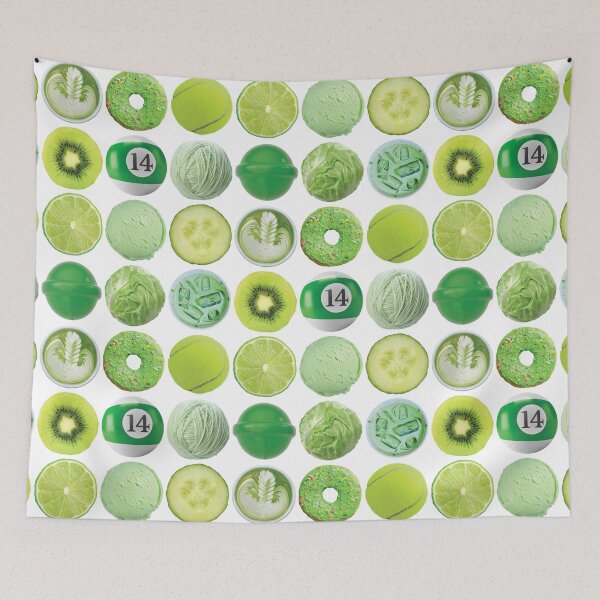 Item preview, Green PFP Aesthetic Matcha Circles Collage Mixed Vintage Design Y2k designed and sold by Dazzline Designs.