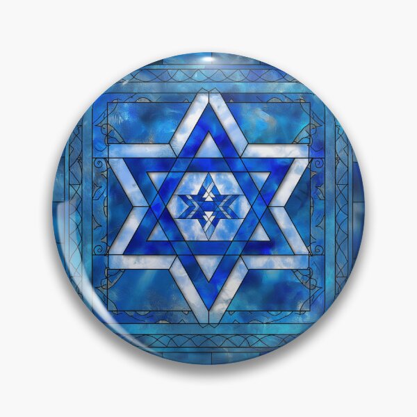 Item preview, Blue Star of David Mandala: Intricate Geometric Wall Art designed and sold by Magicifa.